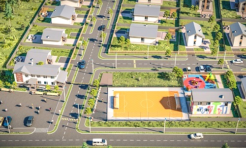 Закрытая территория, охрана и видеонаблюдение